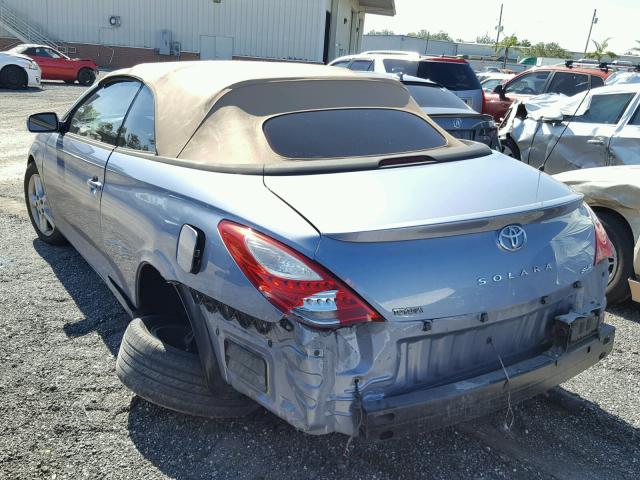 4T1FA38P87U128897 - 2007 TOYOTA CAMRY SOLA BLUE photo 3