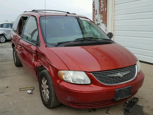 2C4GP74L12R659589 - 2002 CHRYSLER TOWN & COU RED photo 1