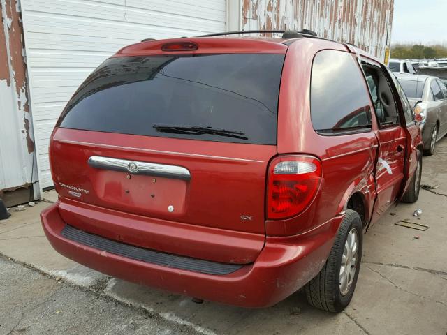 2C4GP74L12R659589 - 2002 CHRYSLER TOWN & COU RED photo 4