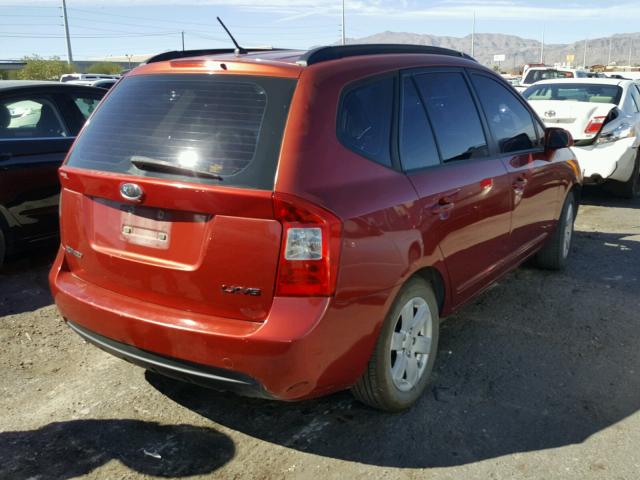 KNAFG526887152676 - 2008 KIA RONDO LX RED photo 4