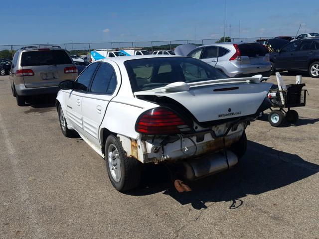 1G2NF52F02C166530 - 2002 PONTIAC GRAND AM S WHITE photo 3