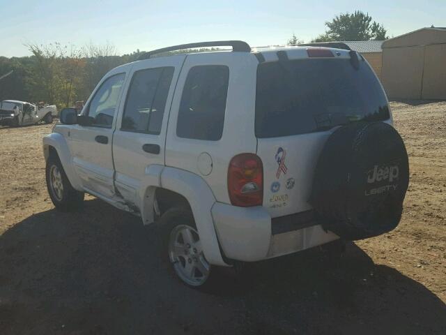 1J4GL58K24W237885 - 2004 JEEP LIBERTY LI WHITE photo 3