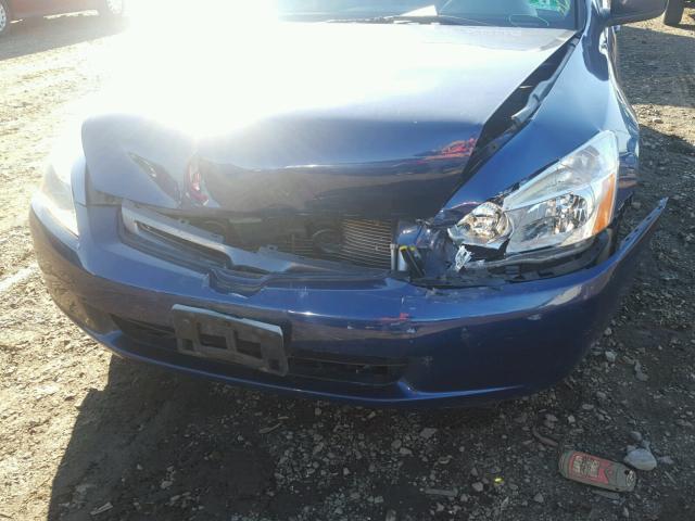 1HGCM66583A042956 - 2003 HONDA ACCORD BLUE photo 9