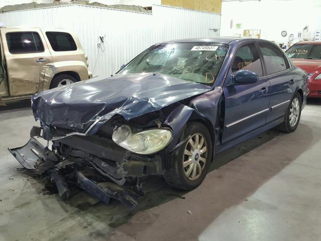 KMHWF35H45A177088 - 2005 HYUNDAI SONATA GLS BLUE photo 2