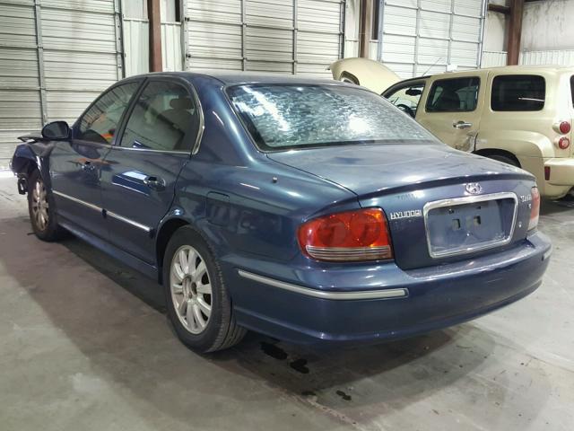 KMHWF35H45A177088 - 2005 HYUNDAI SONATA GLS BLUE photo 3