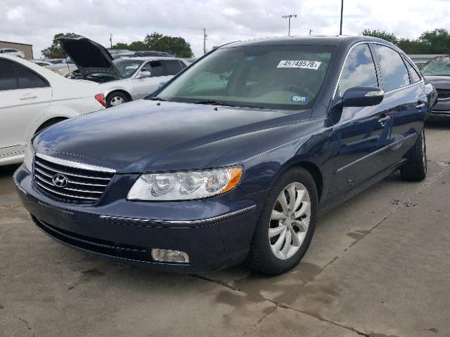 KMHFC46F37A211424 - 2007 HYUNDAI AZERA SE BLUE photo 2