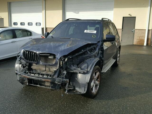 5UXFE43569L271083 - 2009 BMW X5 XDRIVE3 BLUE photo 2