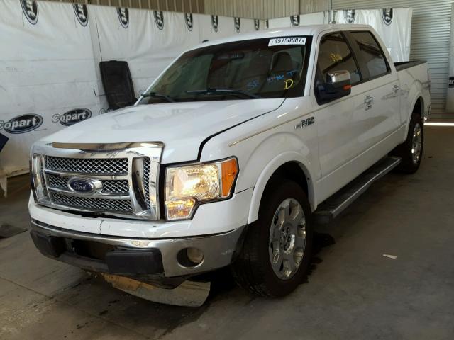 1FTFW1CF0CFC87677 - 2012 FORD F150 SUPER WHITE photo 2