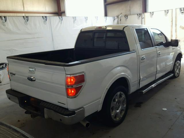 1FTFW1CF0CFC87677 - 2012 FORD F150 SUPER WHITE photo 4