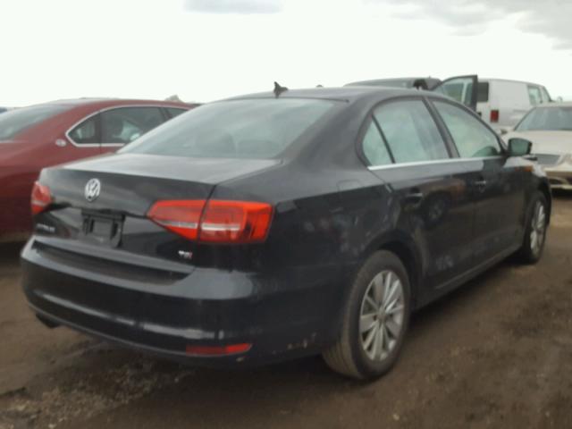 3VWD07AJ1FM278104 - 2015 VOLKSWAGEN JETTA SE BLACK photo 4