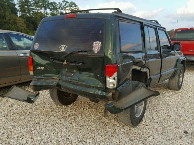 1J4FT68S1WL108476 - 1998 JEEP CHEROKEE S GREEN photo 4