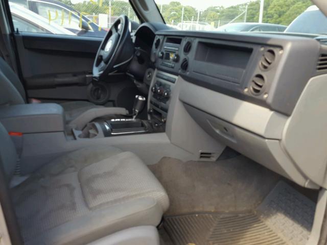 1J8HG48K97C669526 - 2007 JEEP COMMANDER SILVER photo 5