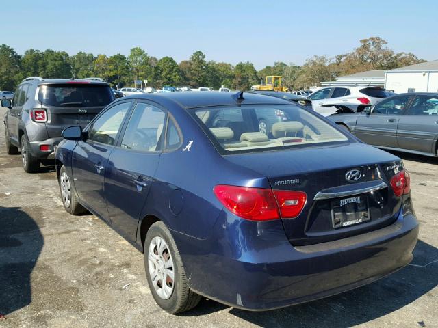 KMHDU4AD6AU039115 - 2010 HYUNDAI ELANTRA BL BLUE photo 3