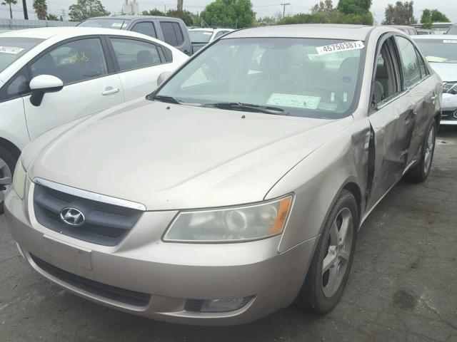 5NPEU46F17H269523 - 2007 HYUNDAI SONATA SE BEIGE photo 2