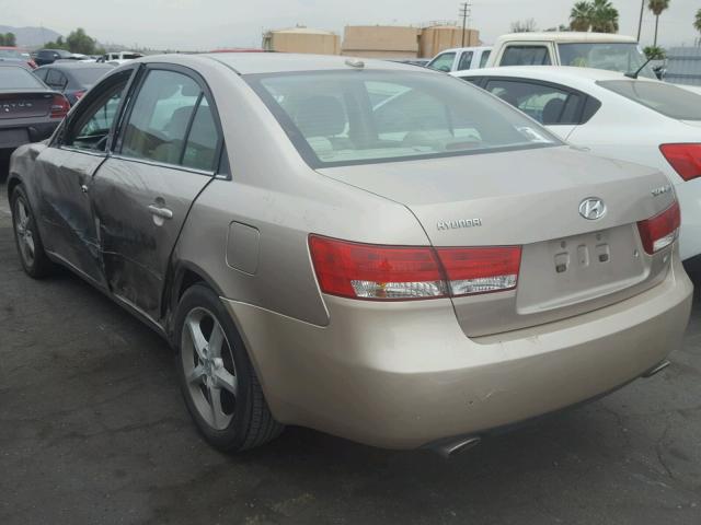 5NPEU46F17H269523 - 2007 HYUNDAI SONATA SE BEIGE photo 3