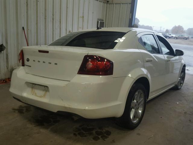 1B3BD1FB7BN559323 - 2011 DODGE AVENGER WHITE photo 4