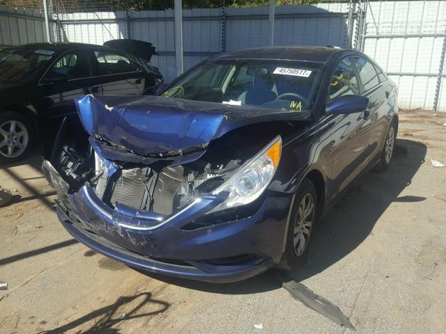 5NPEB4AC2CH310125 - 2012 HYUNDAI SONATA GLS BLUE photo 2