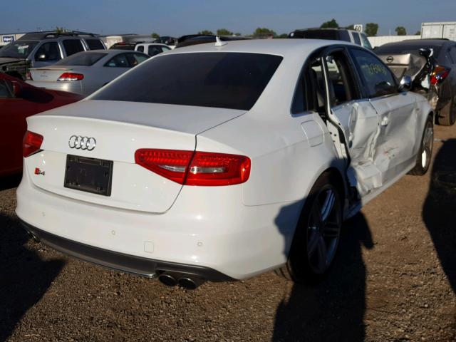 WAUBGAFL2FA030015 - 2015 AUDI S4 PREMIUM WHITE photo 4