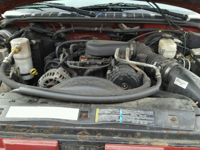 1GCDT13X33K151219 - 2003 CHEVROLET S TRUCK S1 MAROON photo 7