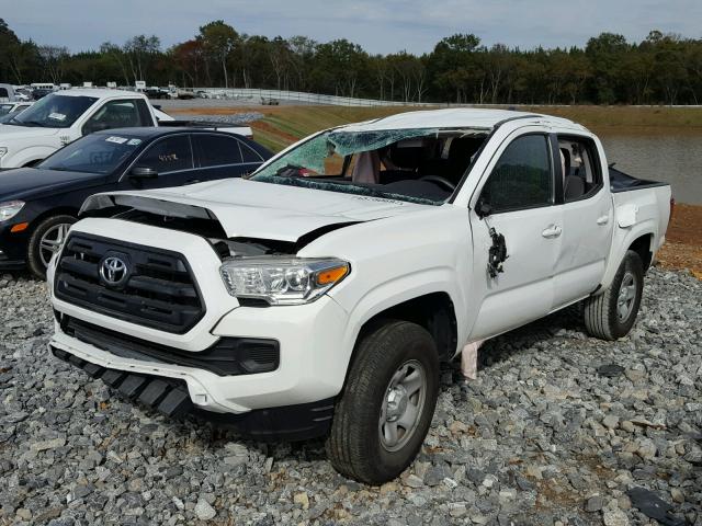 5TFAX5GN9GX055840 - 2016 TOYOTA TACOMA DOU WHITE photo 2