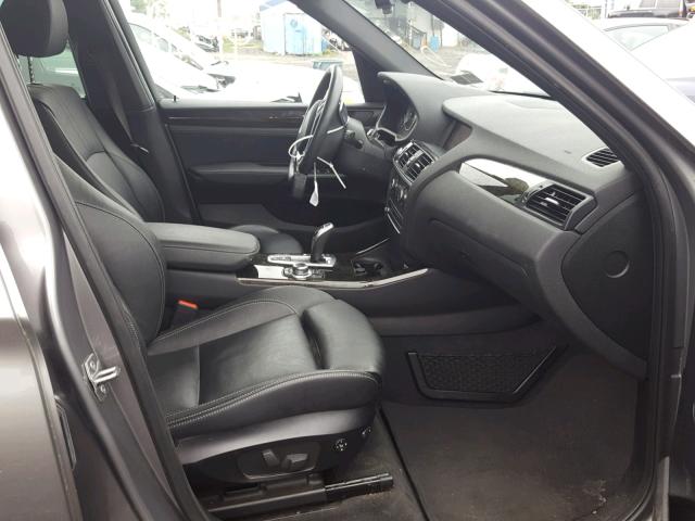 5UXWX7C55DL981743 - 2013 BMW X3 XDRIVE3 GRAY photo 5