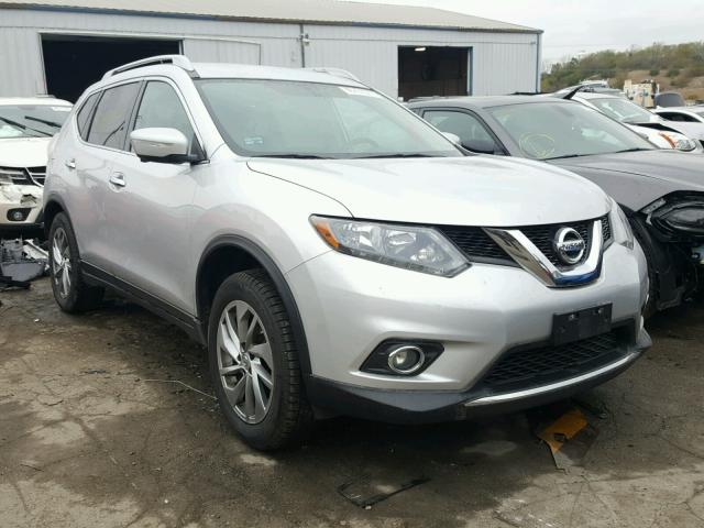 5N1AT2MV1EC793100 - 2014 NISSAN ROGUE SILVER photo 1