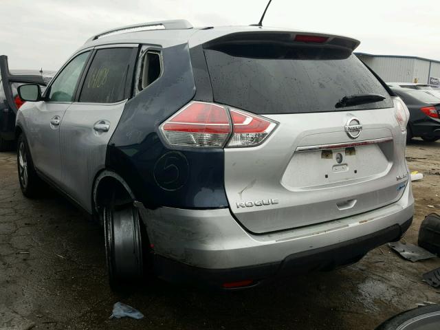 5N1AT2MV1EC793100 - 2014 NISSAN ROGUE SILVER photo 3