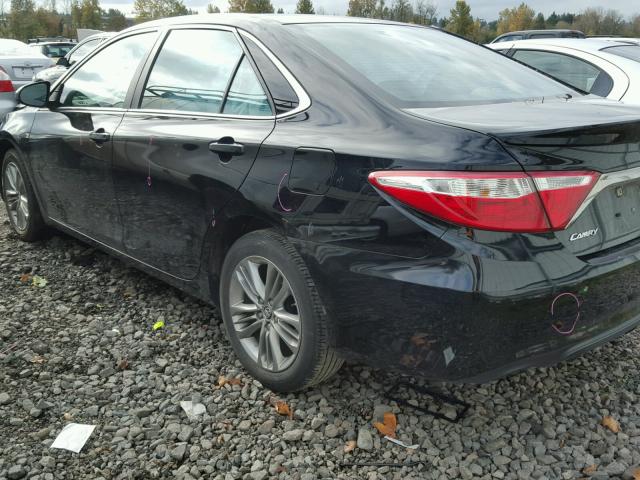 4T1BF1FKXFU060029 - 2015 TOYOTA CAMRY LE BLACK photo 3