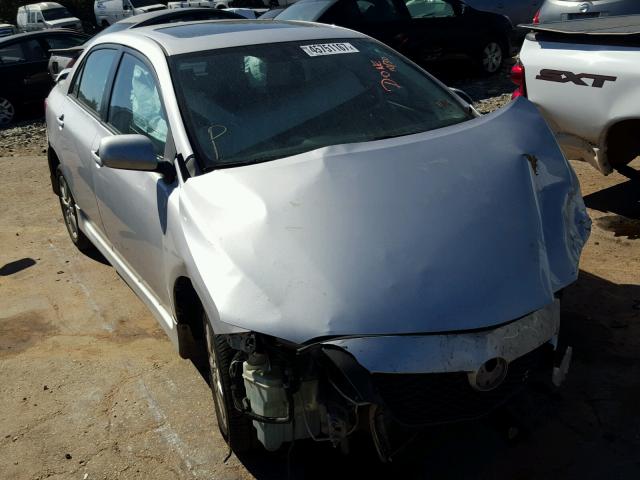 2T1BU4EE5AC513096 - 2010 TOYOTA COROLLA BA SILVER photo 1