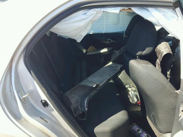 2T1BU4EE5AC513096 - 2010 TOYOTA COROLLA BA SILVER photo 6