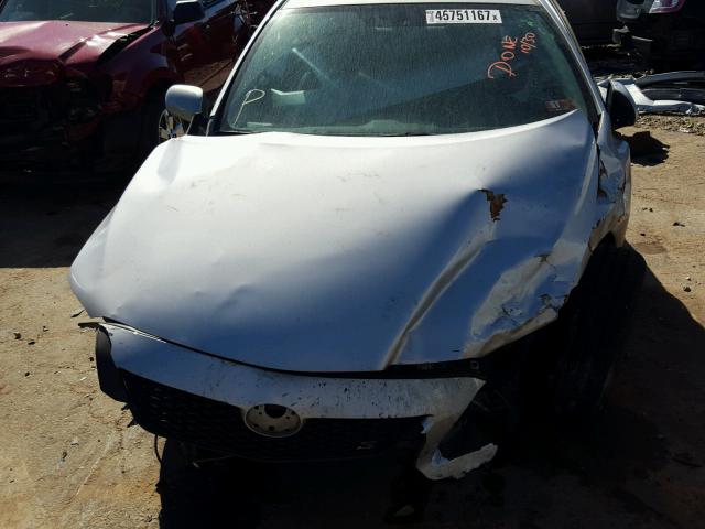 2T1BU4EE5AC513096 - 2010 TOYOTA COROLLA BA SILVER photo 9