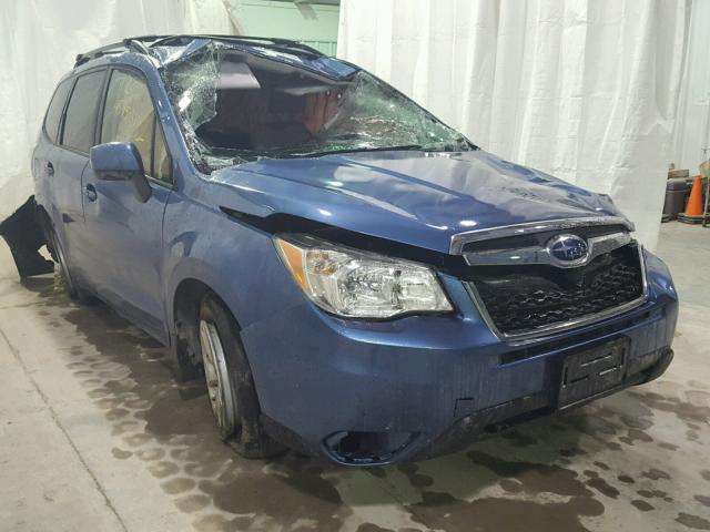 JF2SJADC9FH535081 - 2015 SUBARU FORESTER 2 BLUE photo 1