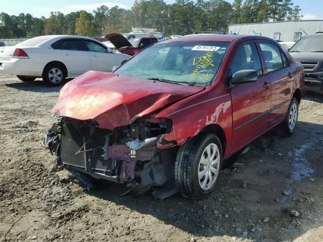 1NXBR32E36Z759392 - 2006 TOYOTA COROLLA RED photo 2