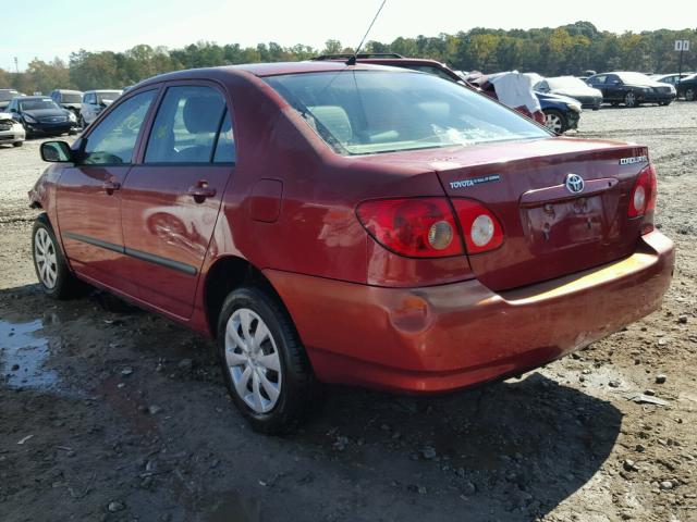 1NXBR32E36Z759392 - 2006 TOYOTA COROLLA RED photo 3