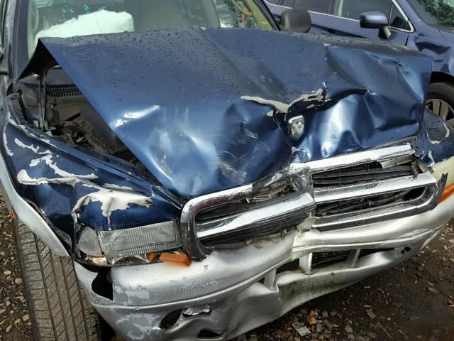 1B4HR58N82F188219 - 2002 DODGE DURANGO SL BLUE photo 9