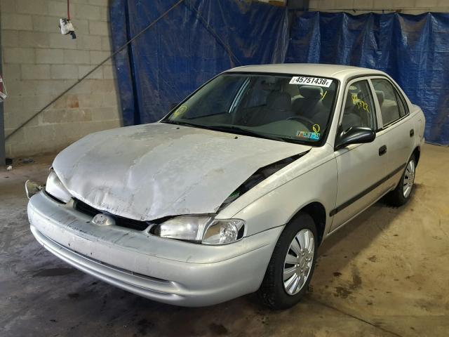 1Y1SK52871Z434055 - 2001 CHEVROLET GEO PRIZM 银色 照片 2
