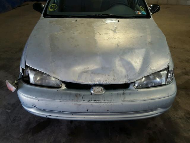 1Y1SK52871Z434055 - 2001 CHEVROLET GEO PRIZM 银色 照片 9