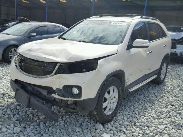 5XYKT4A62CG197004 - 2012 KIA SORENTO BA WHITE photo 2