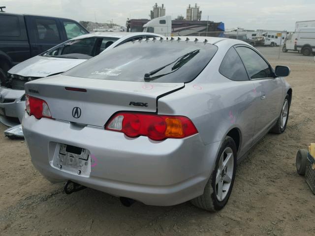 JH4DC54812C003625 - 2002 ACURA RSX SILVER photo 4