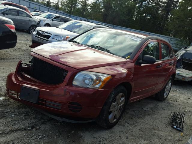 1B3HB48B57D540796 - 2007 DODGE CALIBER SX RED photo 2