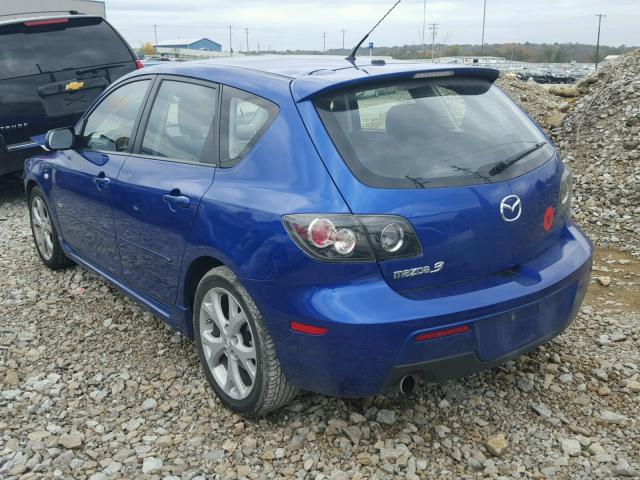 JM1BK343371689397 - 2007 MAZDA 3 HATCHBAC BLUE photo 3