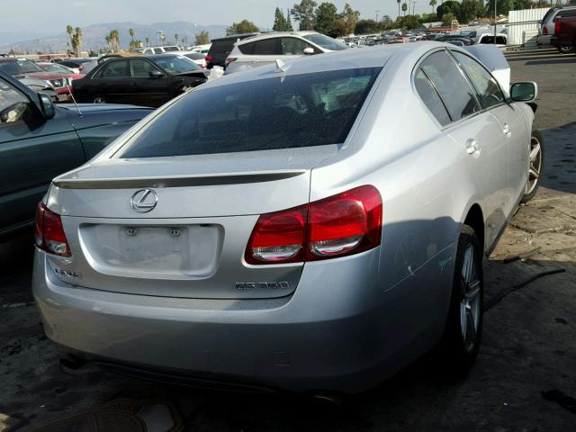 JTHBE96S770014333 - 2007 LEXUS GS 350 SILVER photo 4