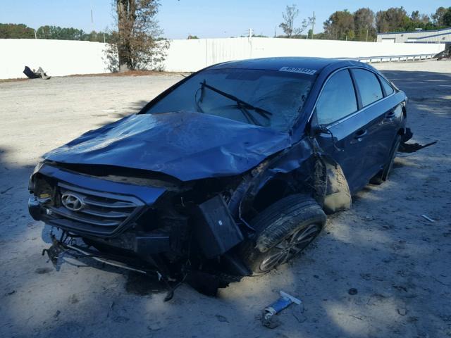 5NPE34AF6FH099264 - 2015 HYUNDAI SONATA SPO BLUE photo 2