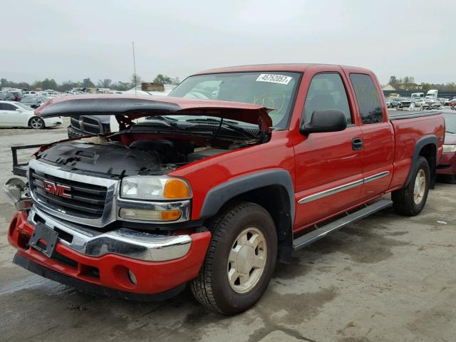 1GTEK19ZX6Z220094 - 2006 GMC NEW SIERRA RED photo 2