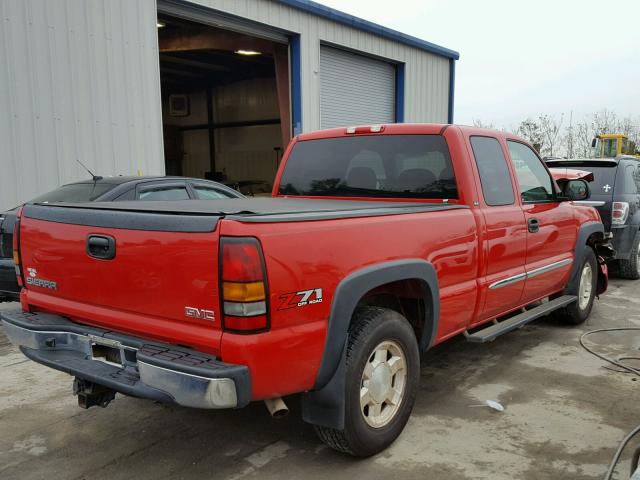 1GTEK19ZX6Z220094 - 2006 GMC NEW SIERRA RED photo 4