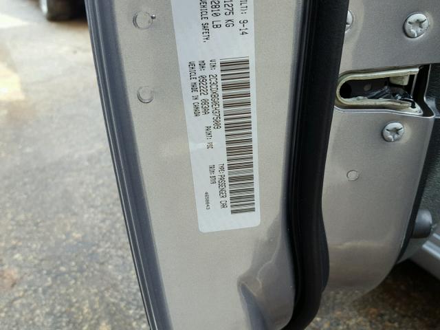 2C3CDXBG0EH375009 - 2014 DODGE CHARGER SE GRAY photo 10