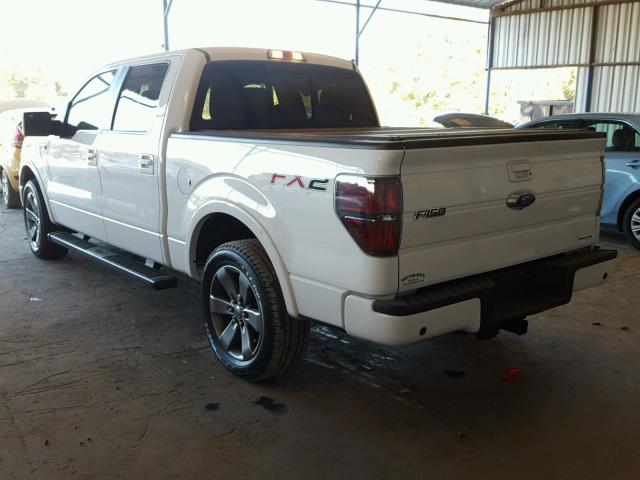 1FTFW1CF0DFD93483 - 2013 FORD F150 SUPER WHITE photo 3