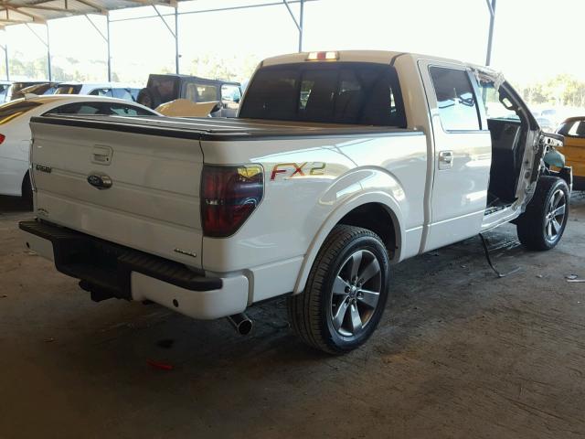 1FTFW1CF0DFD93483 - 2013 FORD F150 SUPER WHITE photo 4