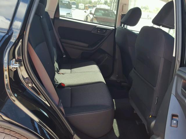 JF2SJADC0GH479971 - 2016 SUBARU FORESTER 2 BLACK photo 6