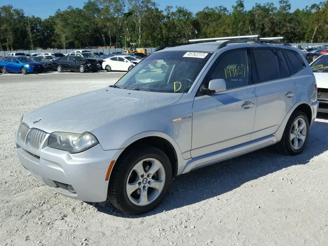 WBXPC93437WF00174 - 2007 BMW X3 3.0SI SILVER photo 2